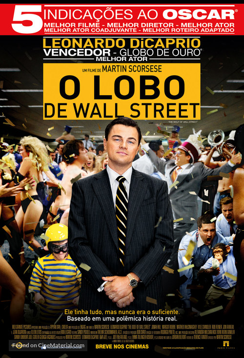 The Wolf of Wall Street - Brazilian Movie Poster