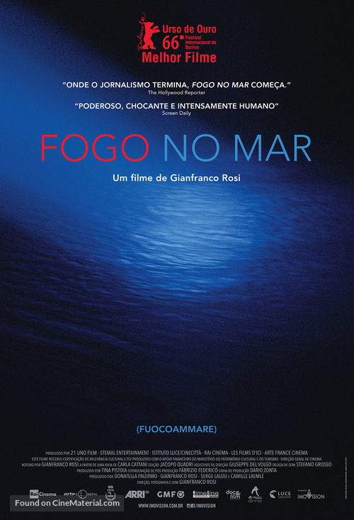 Fuocoammare - Brazilian Movie Poster