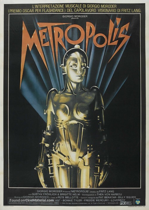 Metropolis - Italian Movie Poster