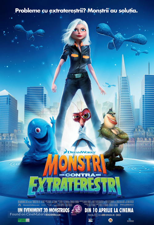 Monsters vs. Aliens - Romanian Movie Poster
