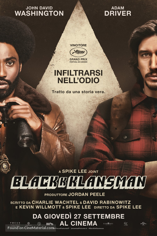 BlacKkKlansman - Italian Movie Poster