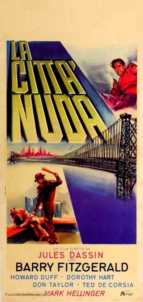 The Naked City - Italian Movie Poster