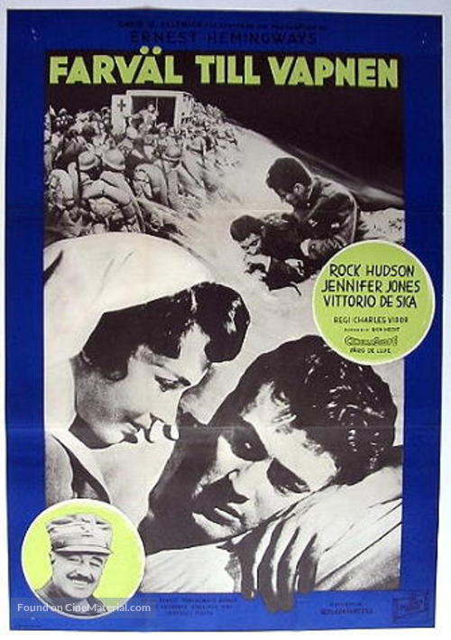 A Farewell to Arms - Swedish Movie Poster