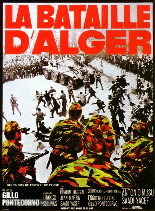 La battaglia di Algeri - French Movie Poster