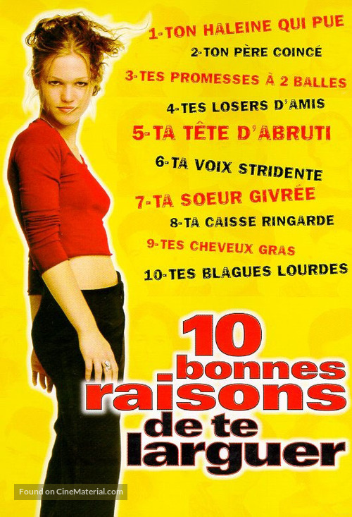 10 Things I Hate About You - French Movie Cover