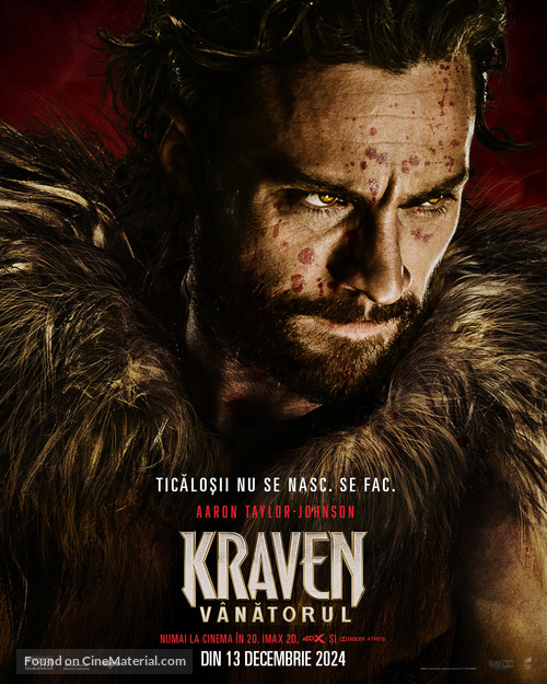 Kraven the Hunter - Romanian Movie Poster