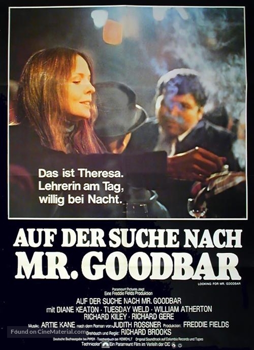 Looking for Mr. Goodbar - German Movie Poster