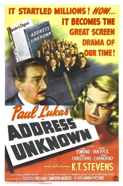 Address Unknown - Movie Poster