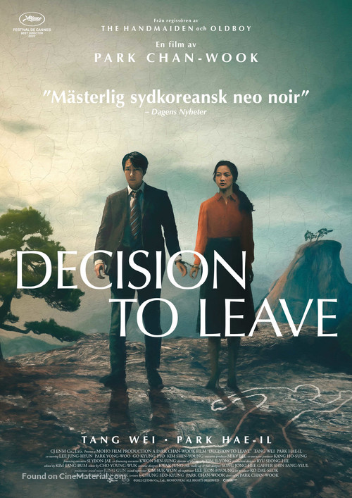 Decision to Leave - Swedish Movie Poster