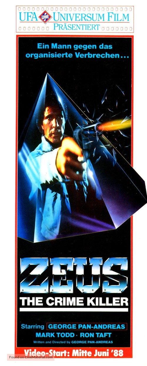 Crime Killer - German Movie Poster