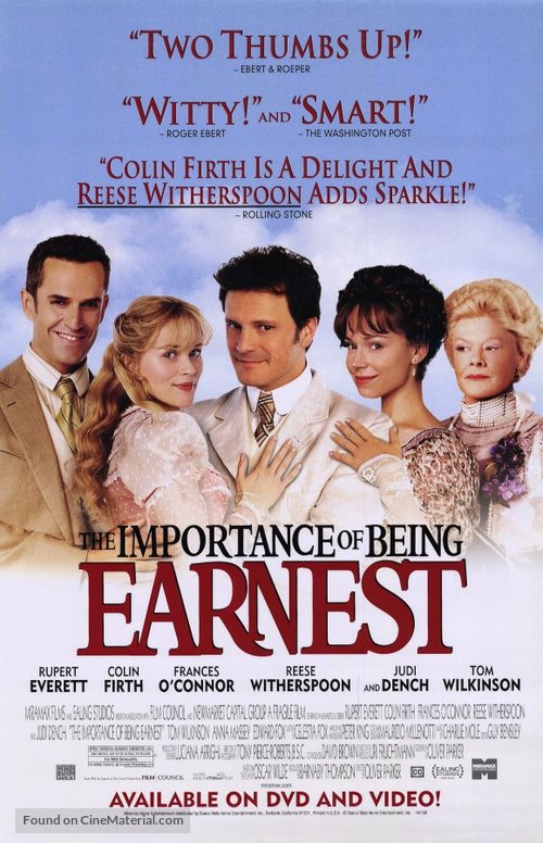 The Importance of Being Earnest - Movie Poster