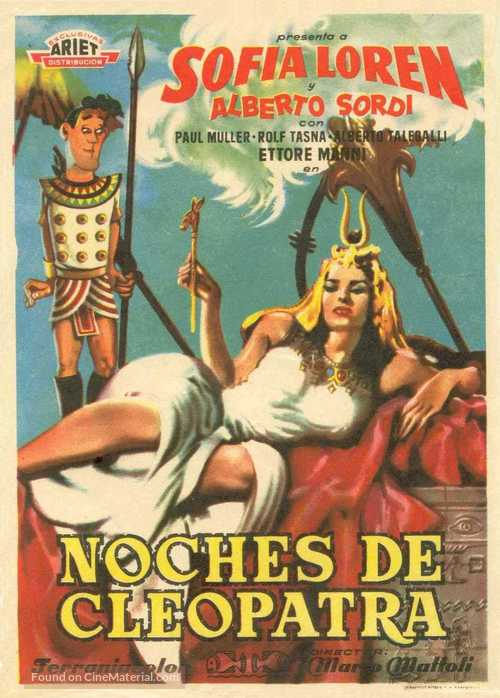 Due notti con Cleopatra - Spanish Movie Poster