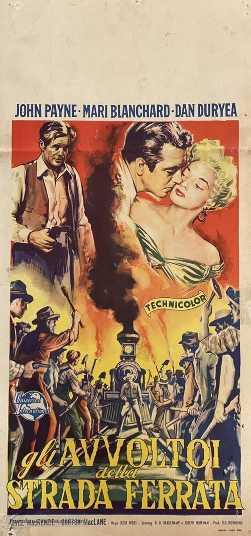 Rails Into Laramie - Italian Movie Poster