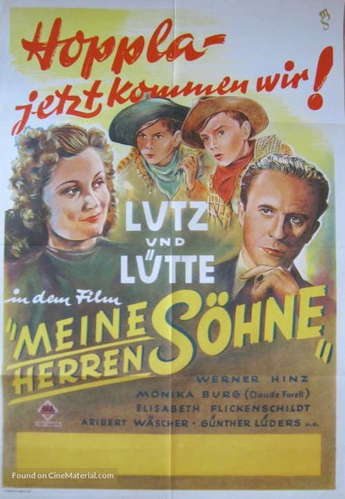 Meine Herren S&ouml;hne - German Movie Poster