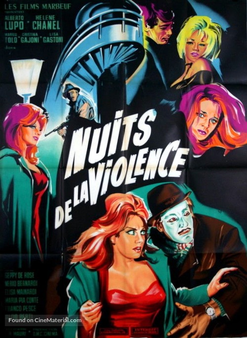 Le notti della violenza - French Movie Poster