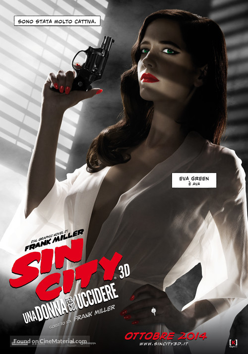 Sin City: A Dame to Kill For - Italian Movie Poster