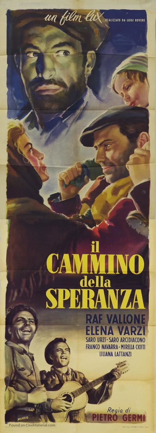 Cammino della speranza, Il - Italian Movie Poster