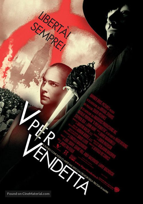 V for Vendetta - Italian Movie Poster