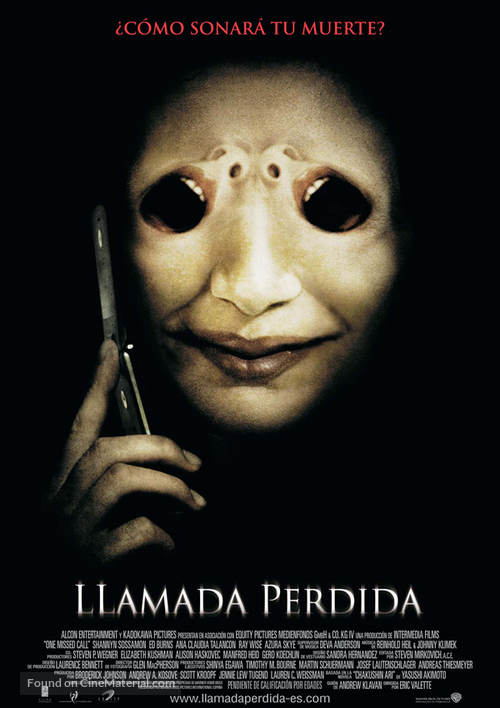 One Missed Call - Spanish Movie Poster