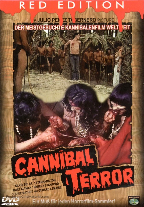 Terreur cannibale - German DVD movie cover