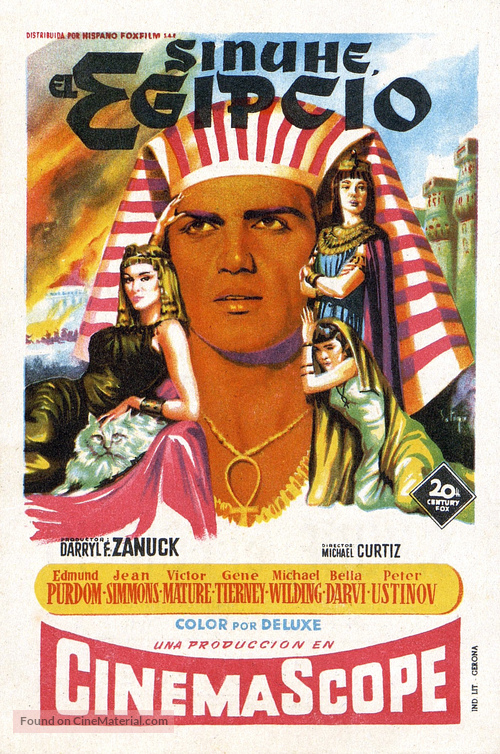 The Egyptian - Spanish Movie Poster