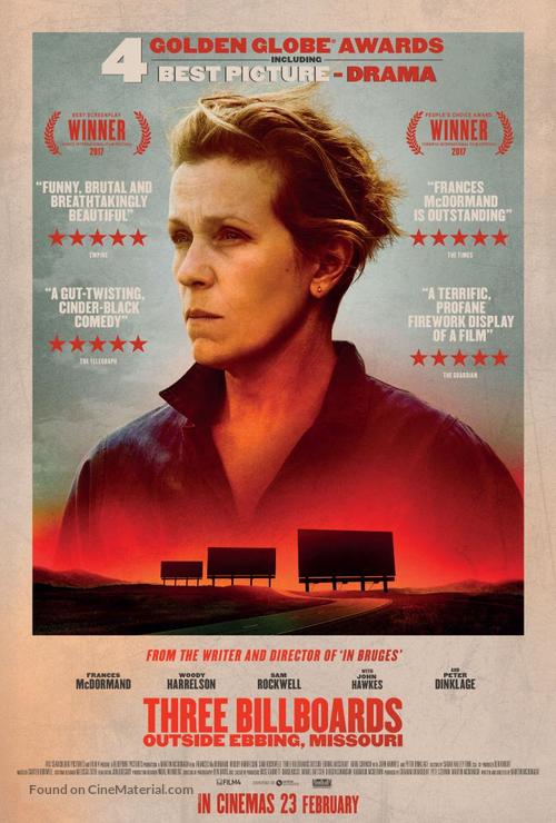 Three Billboards Outside Ebbing, Missouri - South African Movie Poster