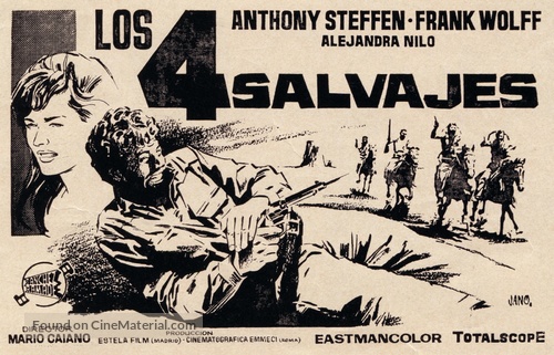 Cuatro salvajes, Los - Spanish poster
