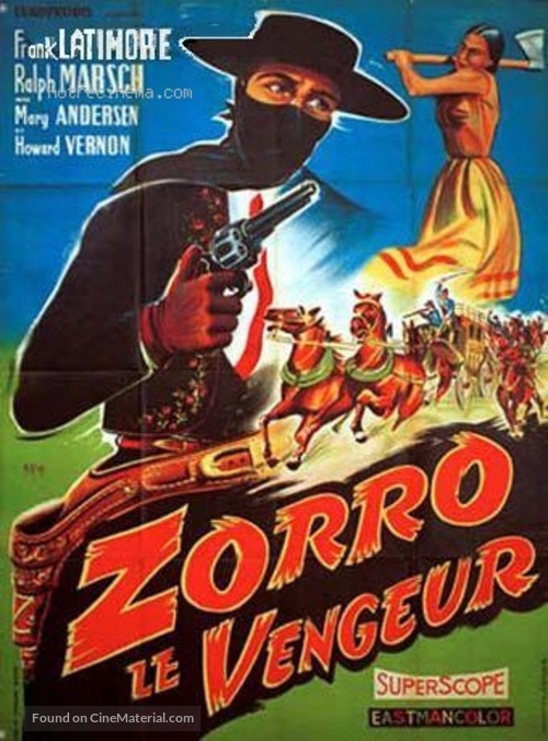 La venganza del Zorro - French Movie Poster