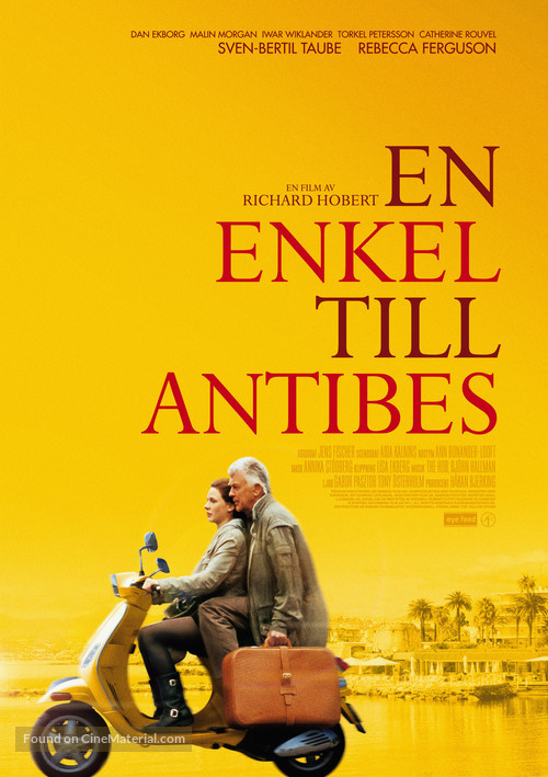 En enkel till Antibes - Swedish Movie Poster