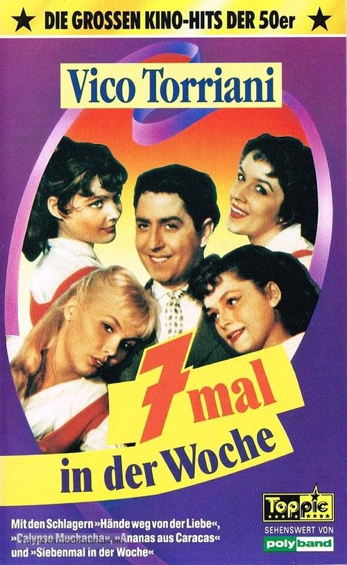 Siebenmal in der Woche - German VHS movie cover