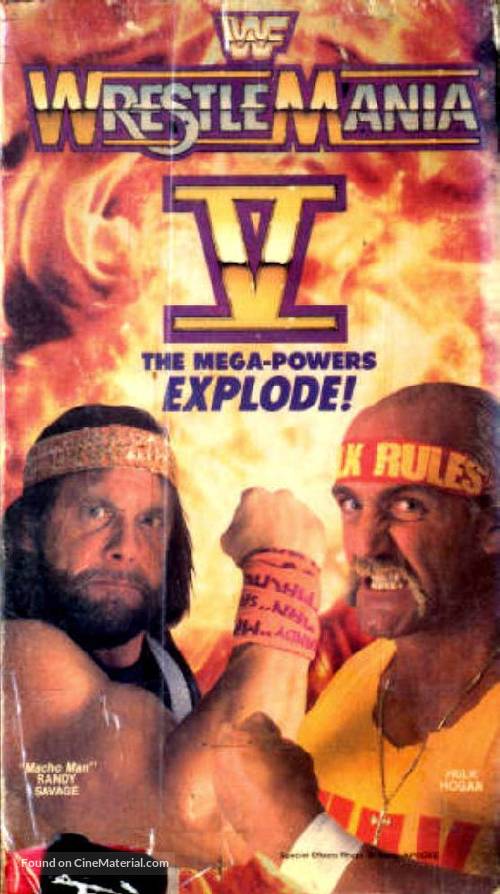 WrestleMania V - VHS movie cover
