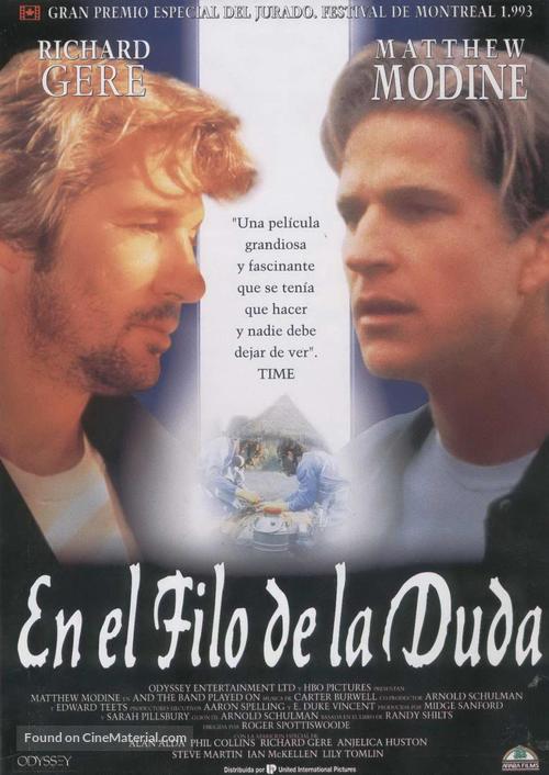 And the Band Played On - Spanish Movie Poster