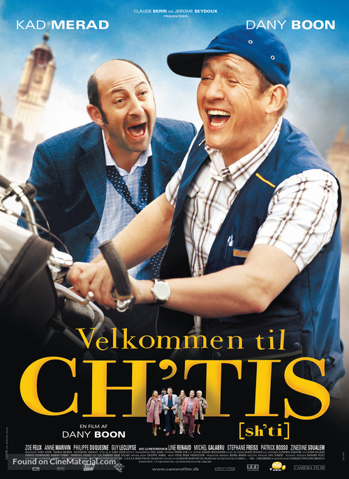 Bienvenue chez les Ch&#039;tis - Danish Movie Poster