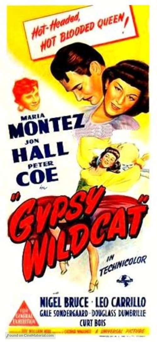 Gypsy Wildcat - Australian Movie Poster