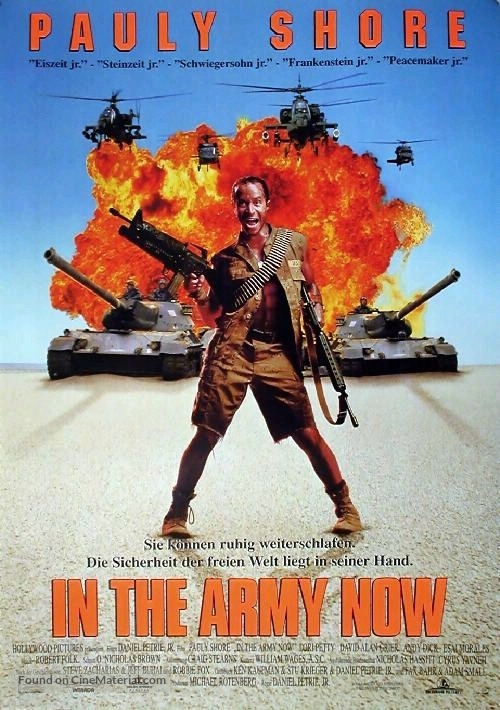 In the Army Now - German Movie Poster