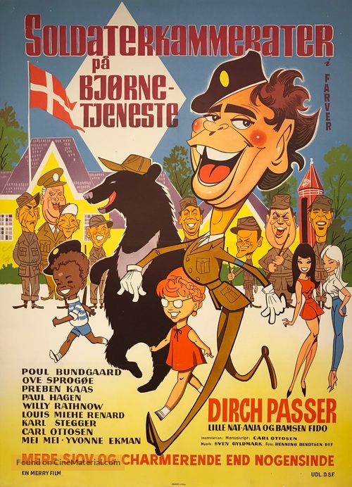 Soldaterkammerater p&aring; bj&oslash;rnetjeneste - Danish Movie Poster