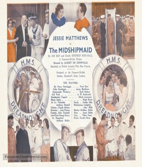 The Midshipmaid - British Movie Poster