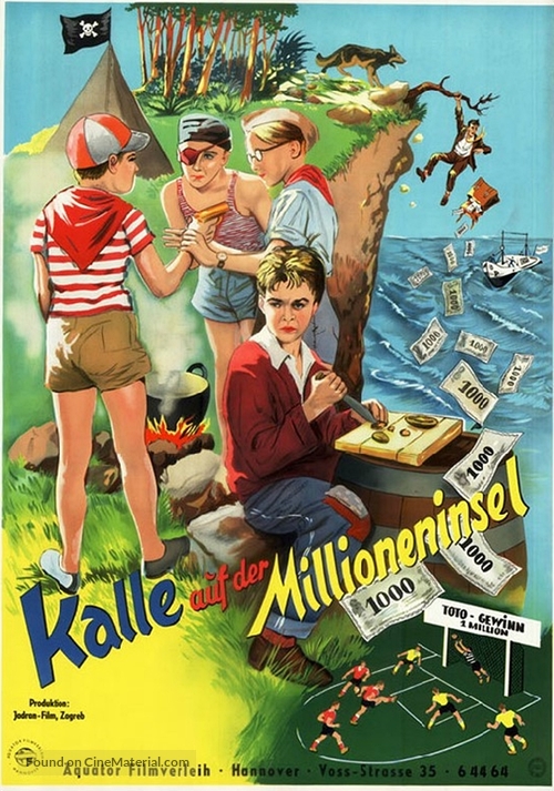 Milioni na otoku - German Movie Poster