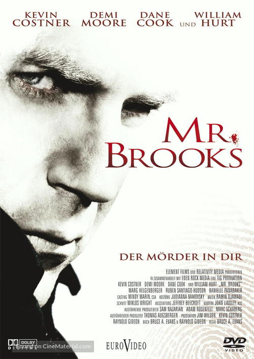 Mr. Brooks - German DVD movie cover