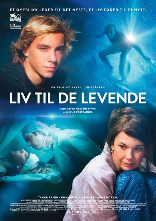 Réparer les vivants (2016) Norwegian movie poster