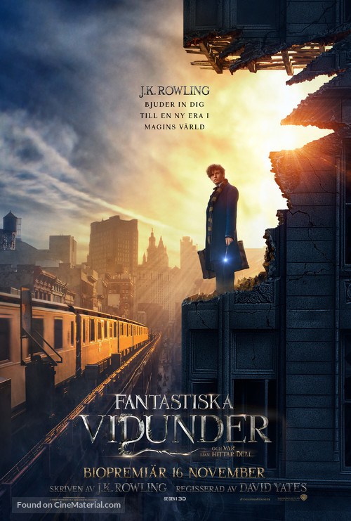 Fantastic Beasts and Where to Find Them - Swedish Movie Poster