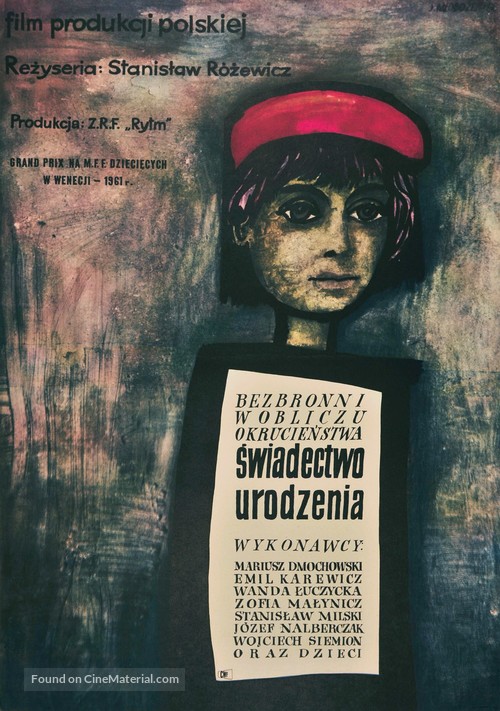 Swiadectwo urodzenia - Polish Movie Poster