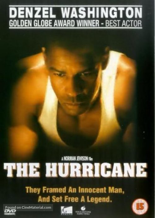 The Hurricane - British DVD movie cover