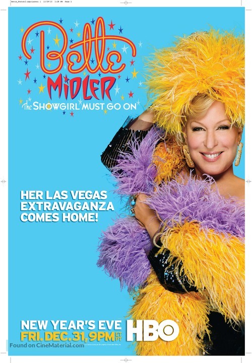 Bette Midler: The Showgirl Must Go On - Movie Poster