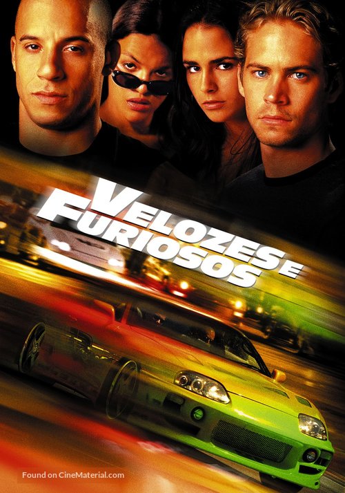 The Fast and the Furious - Brazilian Movie Poster