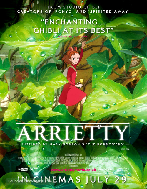 Kari-gurashi no Arietti - British Movie Poster