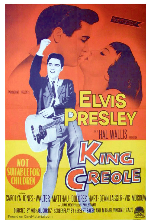 King Creole - Australian Movie Poster