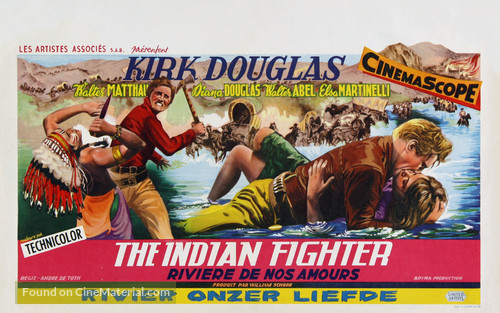 The Indian Fighter - Belgian Movie Poster
