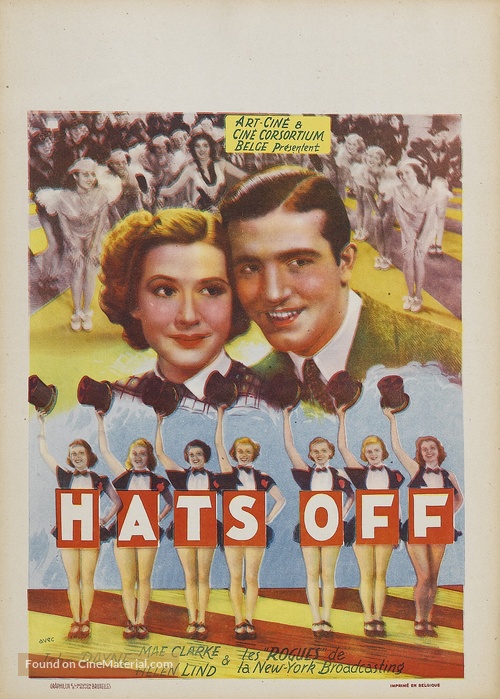 Hats Off - Belgian Movie Poster