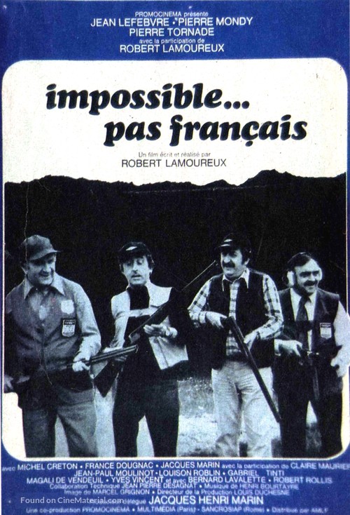 Impossible... pas fran&ccedil;ais - French Movie Poster